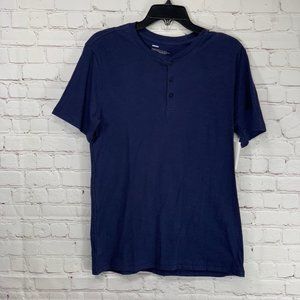 Public Opinion Navy Peacoat Slub Short Sleeve Henl